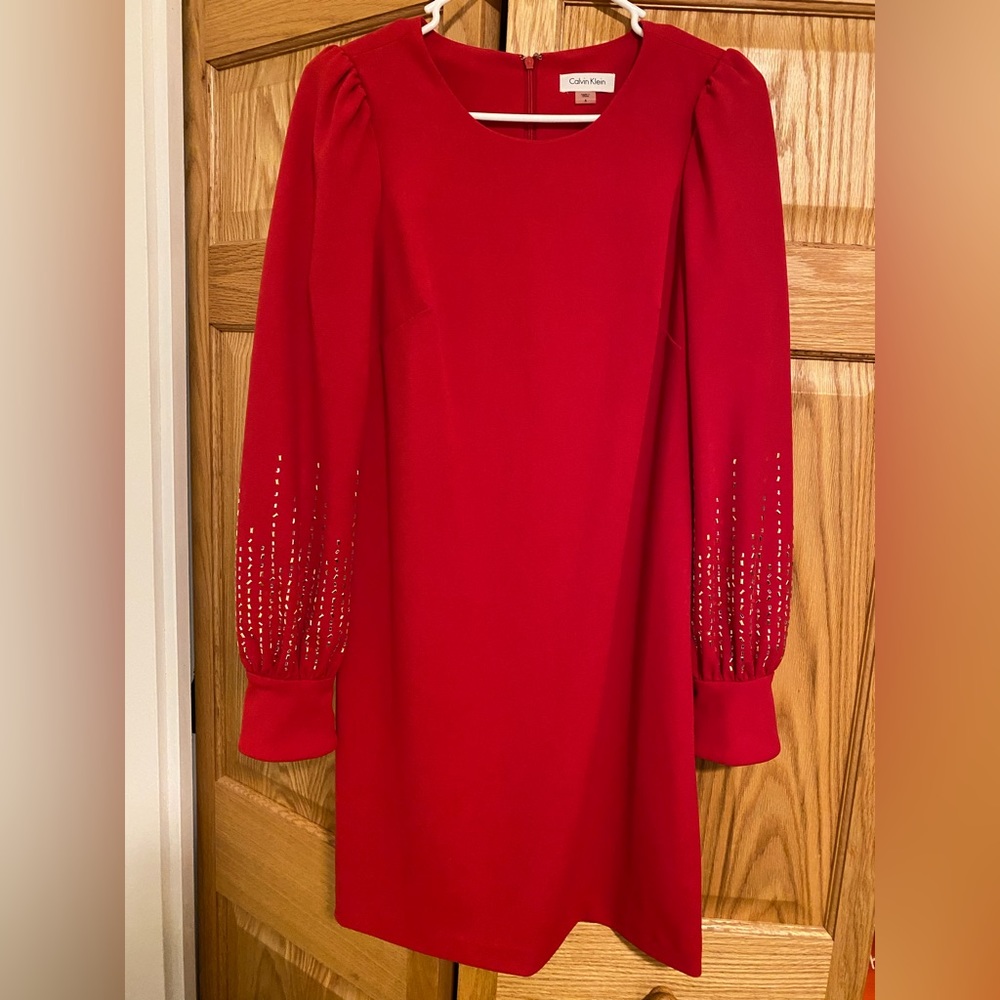 Calvin Klein dress. Red. Size 6.